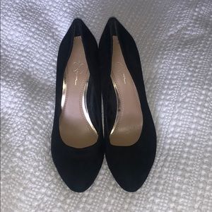 Black Suede Jessica Simpson Heels